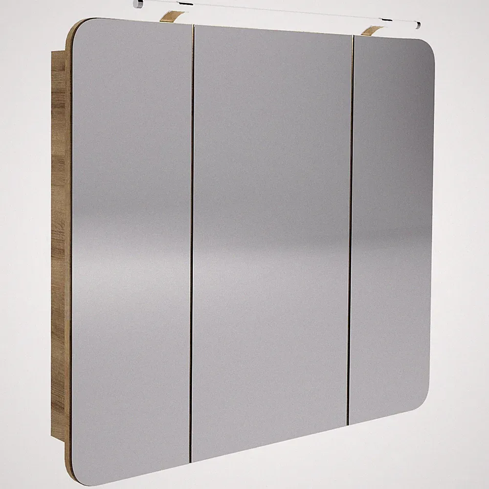 Fackelmann 84272 LED Spiegelschrank 3-türig 90 cm