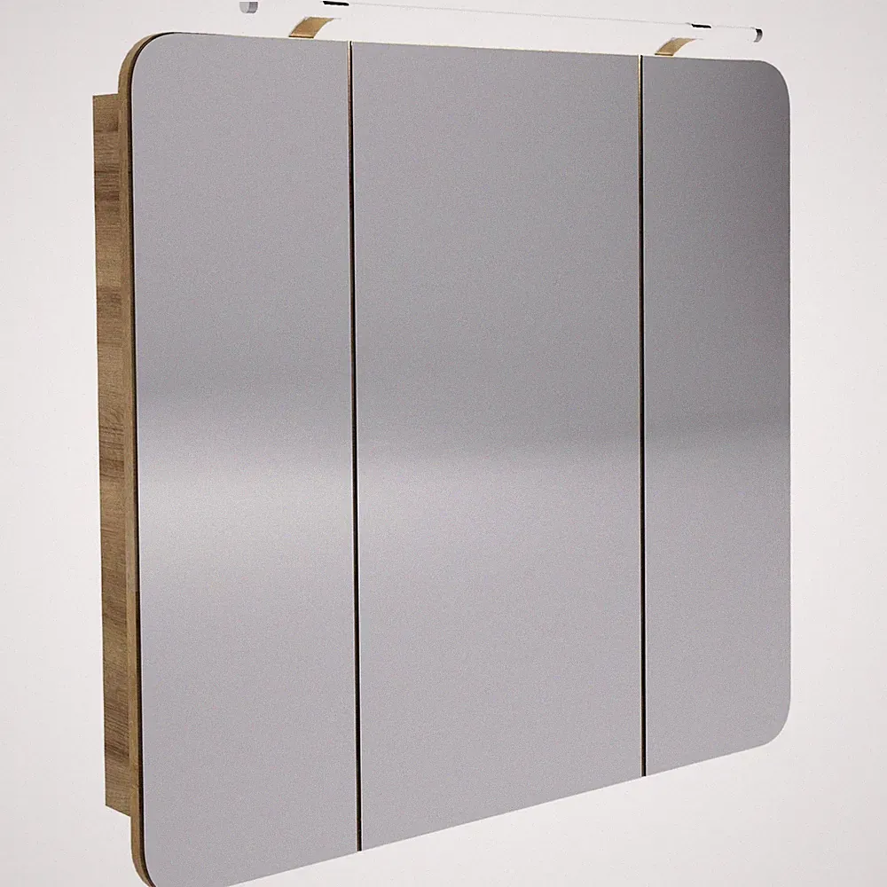 Fackelmann 84272 LED Spiegelschrank 3-türig 90 cm