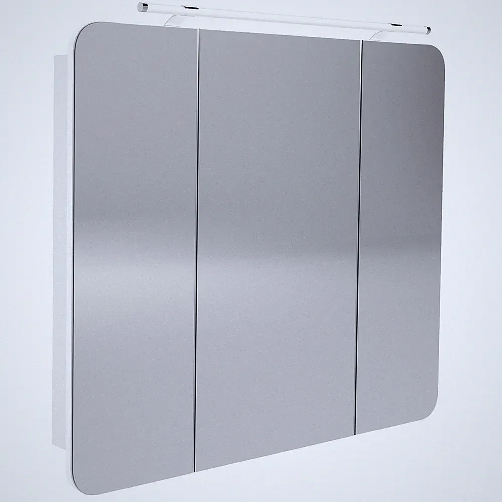 Fackelmann 84273 LED Spiegelschrank 3-türig 90 cm