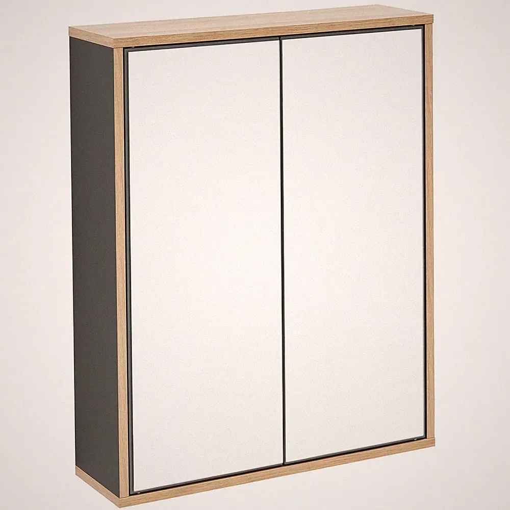 Fackelmann 84631 Spiegelschrank 2-türig 60 cm