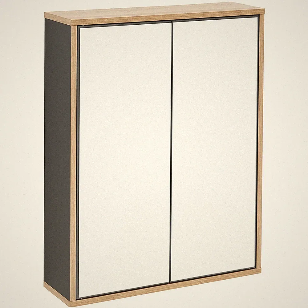 Fackelmann 84631 Spiegelschrank 2-türig 60 cm