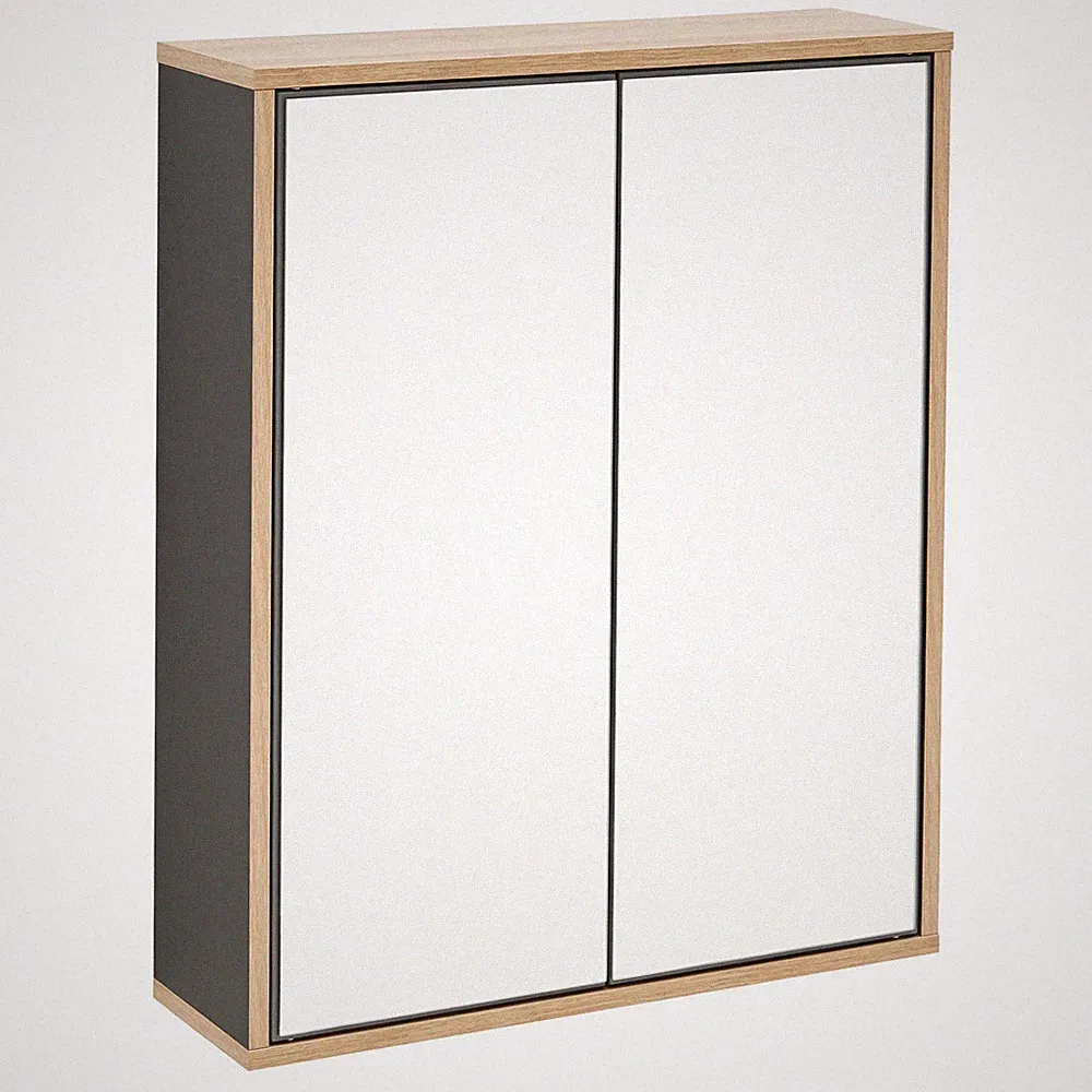 Fackelmann 84631 Spiegelschrank 2-türig 60 cm