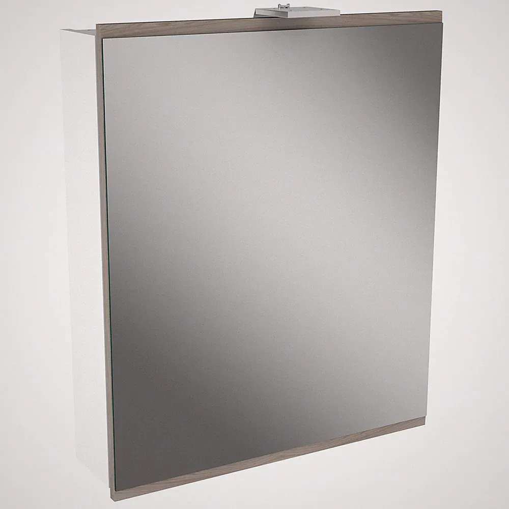 Fackelmann 84782 LED Spiegelschrank Türrahmen stein Esche 60 cm
