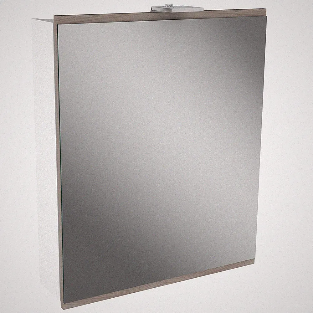 Fackelmann 84782 LED Spiegelschrank Türrahmen stein Esche 60 cm