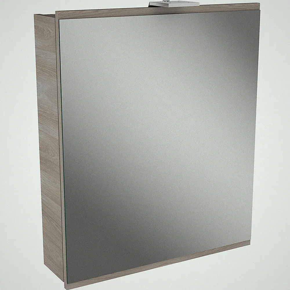 Fackelmann 84882 LED Spiegelschrank Türrahmen stein Esche 60 cm