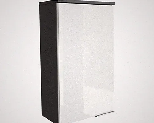 FACKELMANN Hängeschrank Style links BxHxT 40,5 x 70 x 22,5 cm weiß anthrazit fer