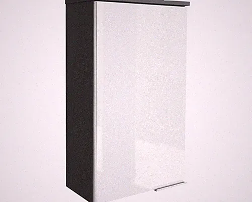FACKELMANN Hängeschrank Style links BxHxT 40,5 x 70 x 22,5 cm weiß anthrazit fer