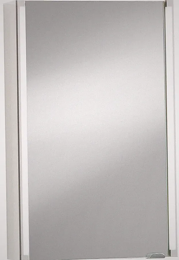 Fackelmann LED Spiegelschrank Badmöbel Weiß 2 LED Leuchtsäulen breite 42,5 cm
