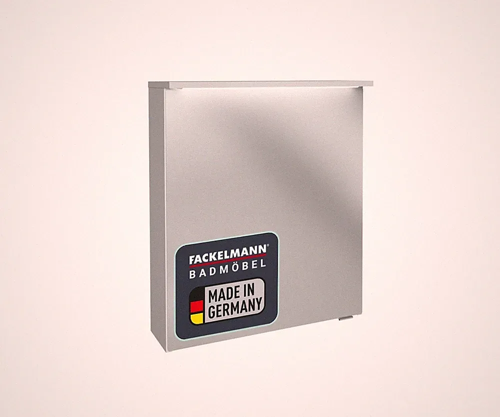 Fackelmann OXFORD LED Spiegelschrank 60 cm Weiß Möbel Badschrank Made in Germany