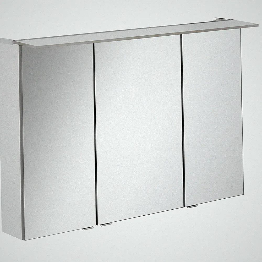 Fackelmann Spiegelschrank 100 cm "B.Perfekt" Weiß Badspiegelschrank Spiegel