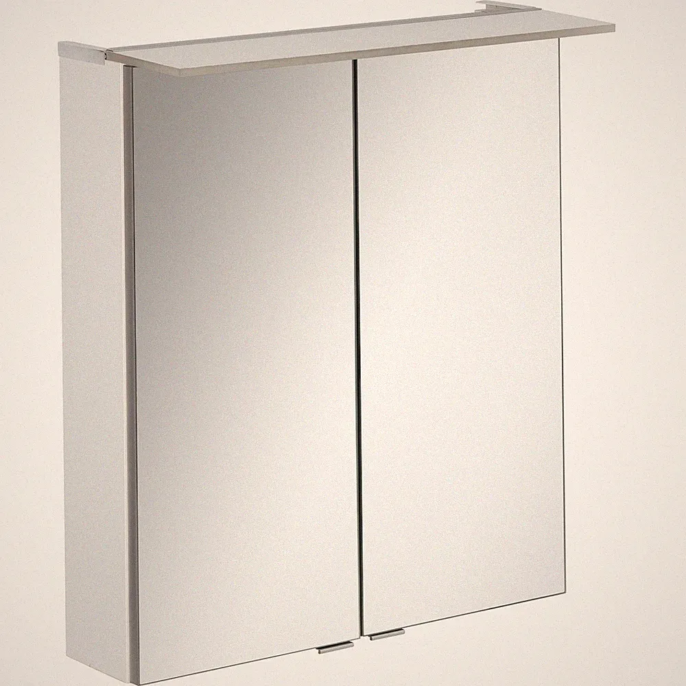Fackelmann Spiegelschrank 60 cm "B.Perfekt" Weiß Badezimmerschrank Sanitär
