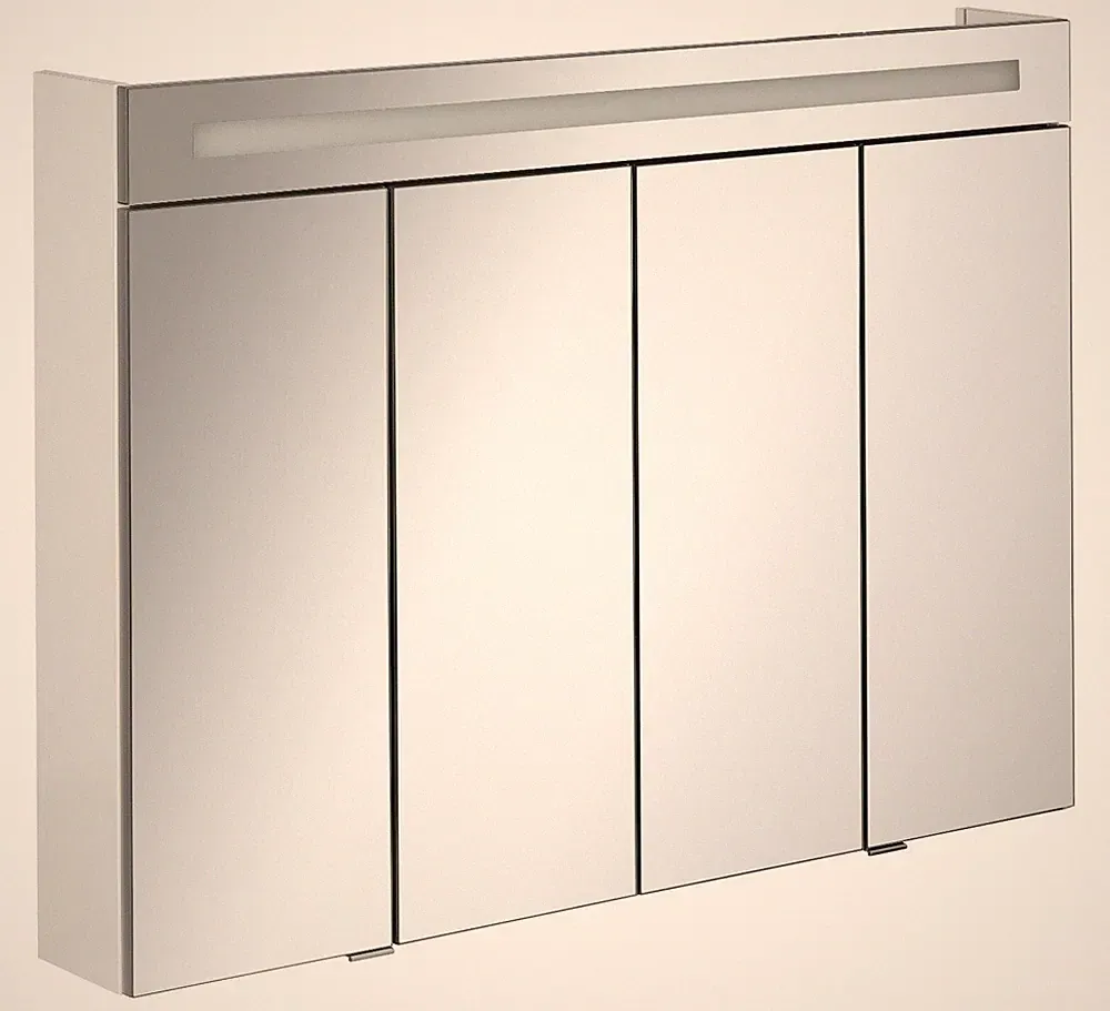 Fackelmann TWINDY LED Spiegelschrank 110 cm Badspiegel in Weiß MADE IN GERMANY