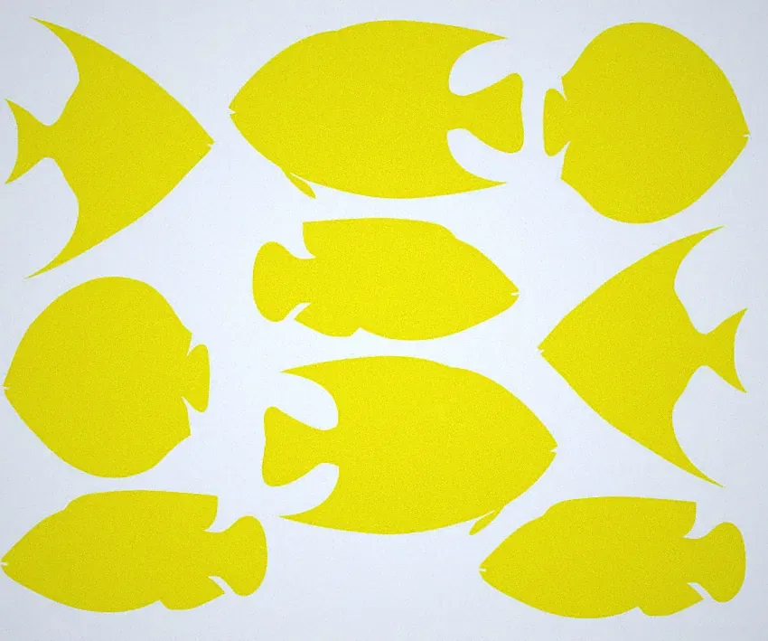 FISCHE AUFKLEBER Maritim Fish Meer Bad Deko Fliesen Spiegel Glas Küche Sticker