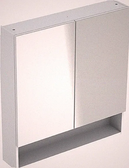 GE Renova Plan Spiegelschrank, 2 Türen 60x85x17,5 cm, weiß