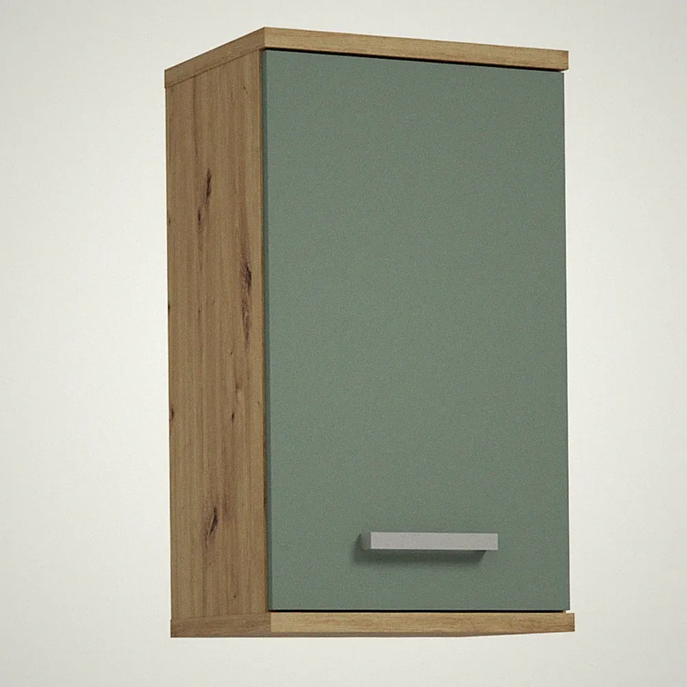 Hängeschrank - Artisan Eiche - salbei - 40 cm Badschrank Badezimmerschrank