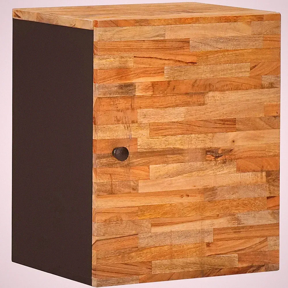 Hängeschrank Badezimmer Massivholz Mango Natur 38 x 33 x 48 cm