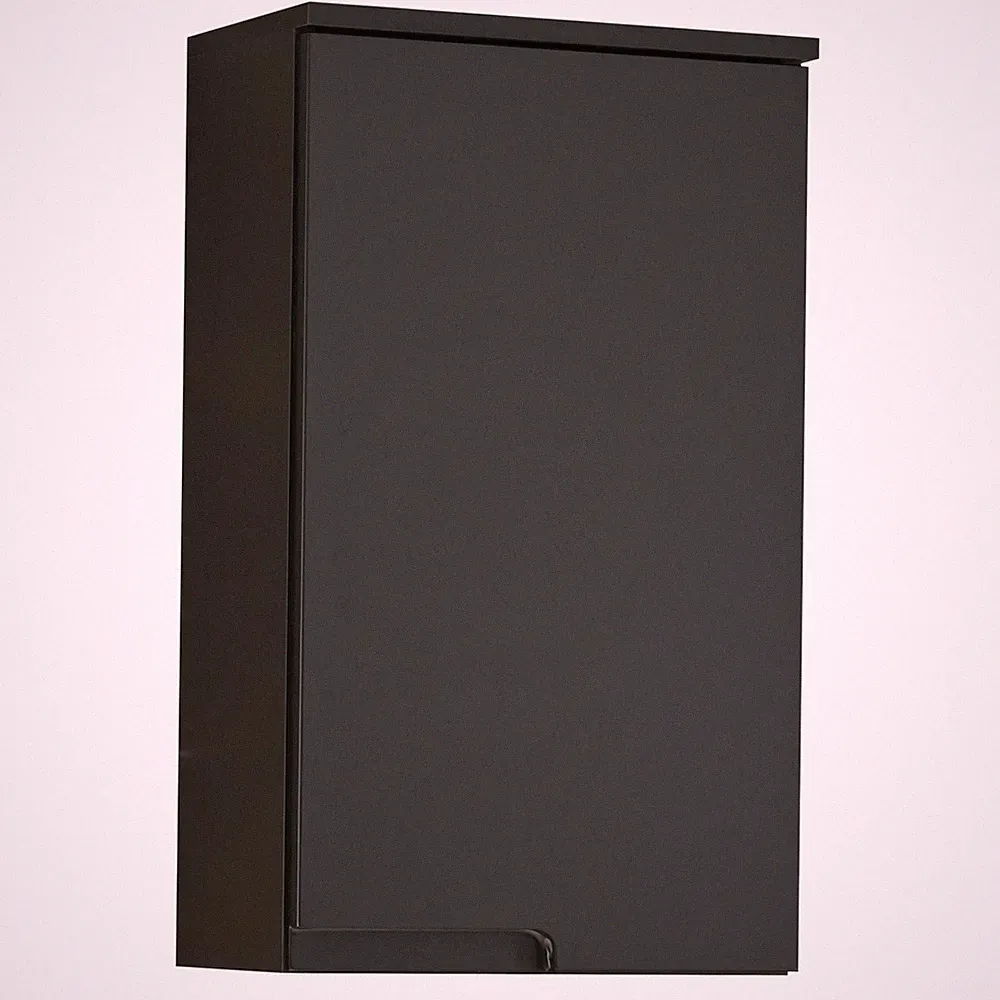 Hängeschrank - schwarz matt - 40 cm breit Badschrank Badezimmerschrank