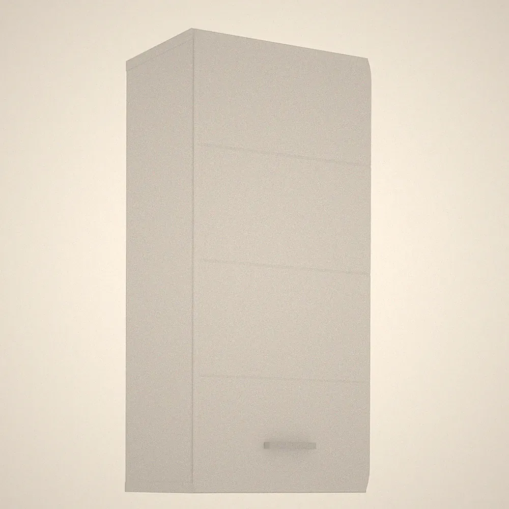 Hängeschrank - weiß Hochglanz-weiß - 64 cm hoch Badschrank Badezimmerschrank