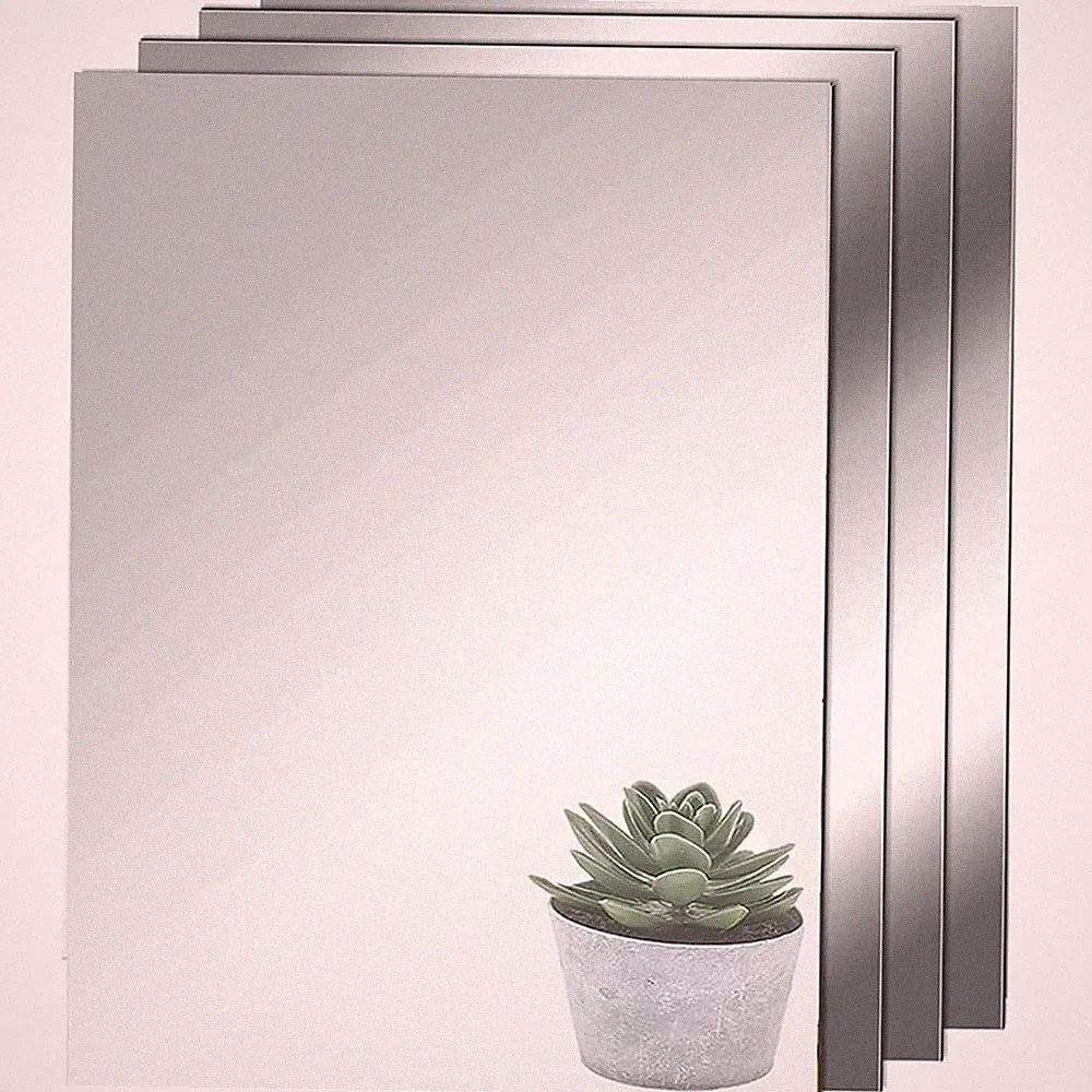 HD Klebespiegel Spiegel 4pcs Glasspiegel 40 X 30cm Spiegelfliesen Wandspiegel