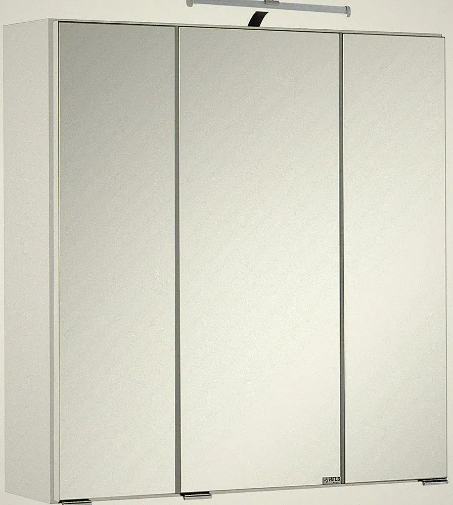 Held Möbel 3D-Spiegelschrank Cardiff 60 cm inkl. Beleuchtung weiß