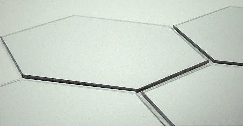 Hexagon Spiegel Echter Spiegel Moderner Spiegel 6eck Spiegelwand Glasspiegel NEU