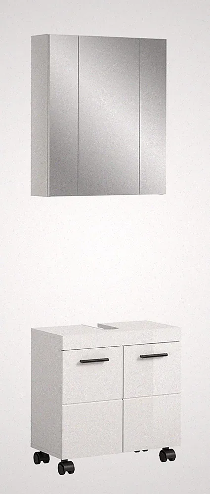 Homes & Jones Badmöbelset 2-tlg. schmal Badmöbelset mit Badspiegelschrank