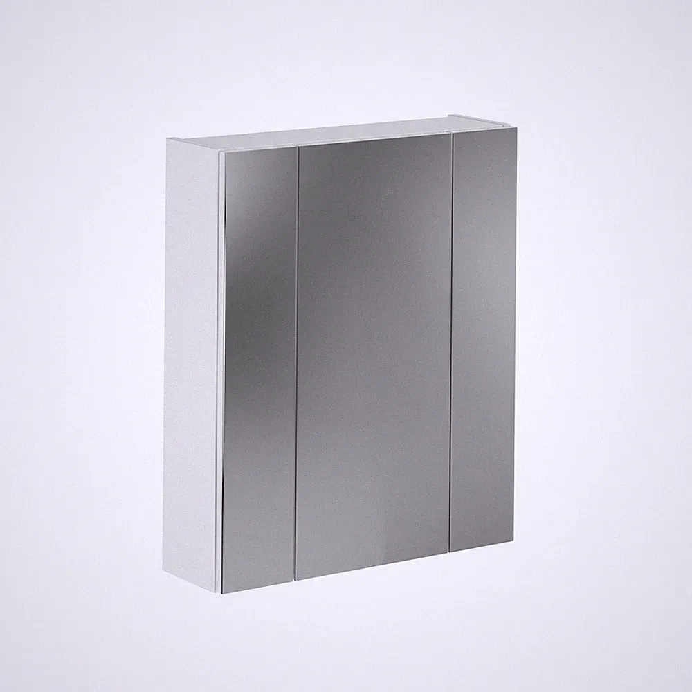 Homes & Jones Badspiegelschrank 60 cm breit , Badspiegel mit 3 Spiegeltüren