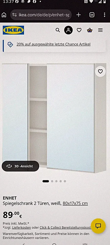 IKEA Enhet Spiegelschrank