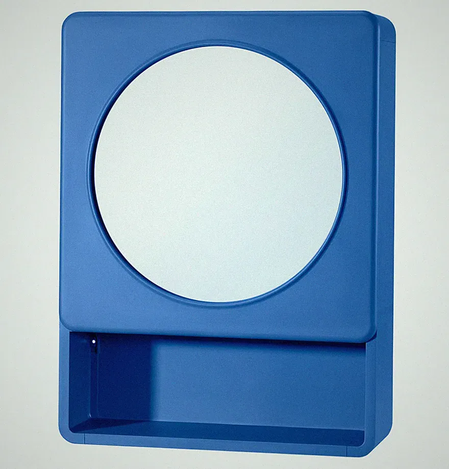 IKEA IVOSJON Spiegelschrank mit 1 Tür, blau, 44x15x59 cm IVÖSJÖN BRANDNEU