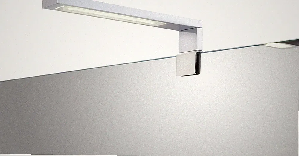Jokey LED Aufsatzleuchte Lines I 16 cm x 6,5 cm Klemmleuchte Chrom