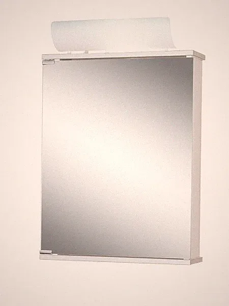 Jokey Spiegelschrank Fleur Front aluoptik Spiegel Bad Kristallglas