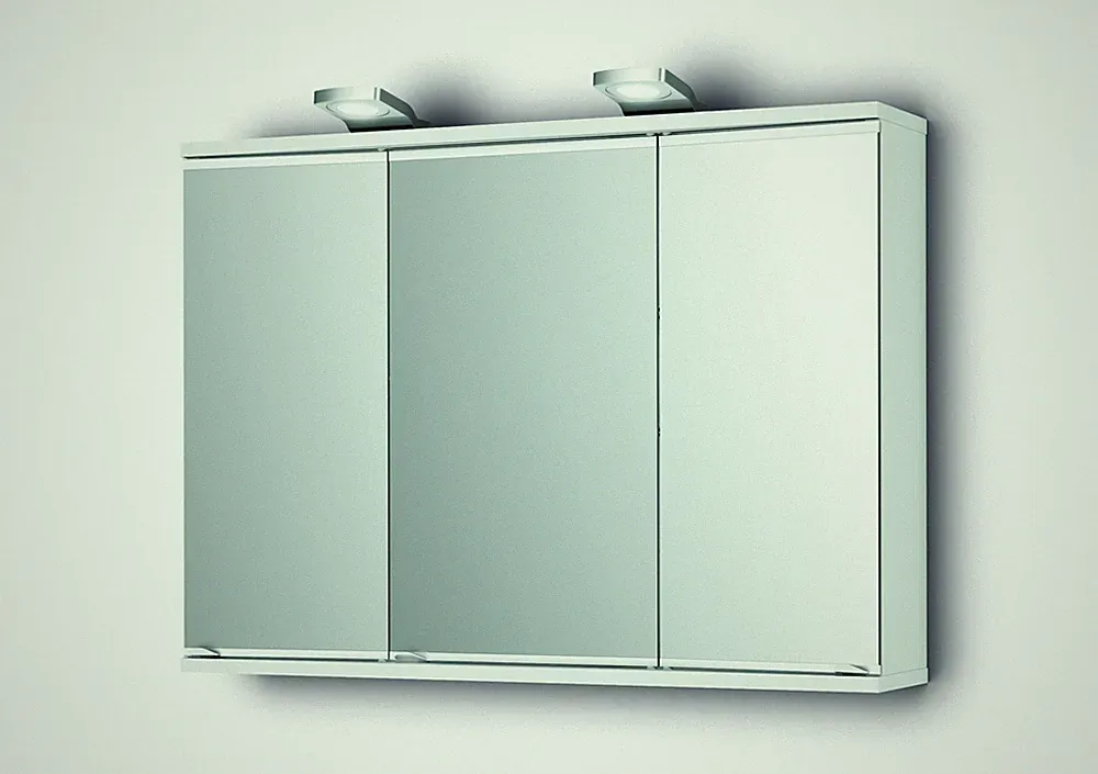 Jokey Spiegelschrank Lena mit Licht und drei Türen 80 cm