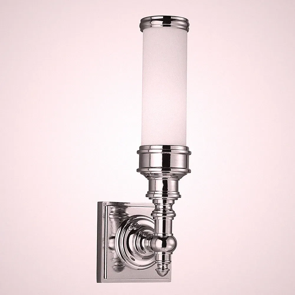 Jugendstil Bad Lampe mit LED Chrom Weiß IP44 spritzwasserdichte Wand Leuchte