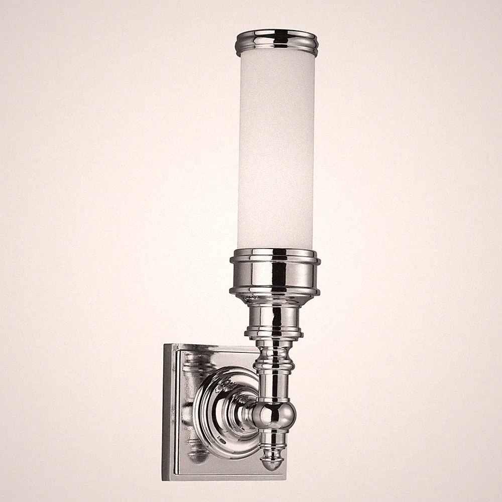 Jugendstil Bad Lampe mit LED Chrom Weiß IP44 spritzwasserdichte Wand Leuchte
