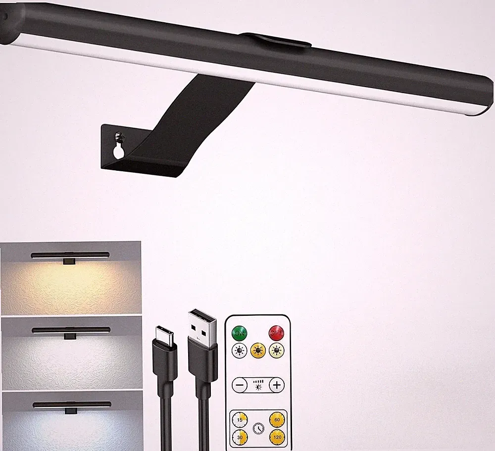 Kabellos Bilderleuchte Wandleuchte Wandlampe LED Schranklampe Spiegellampe Timer