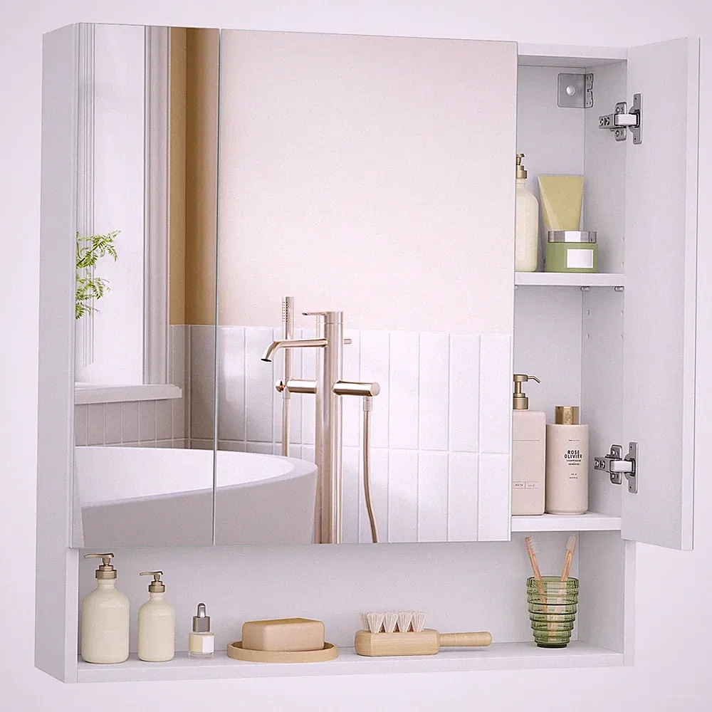 Kailyn Kollektion Badezimmerschrank mit 3 Türen, Spiegelschrank, Badschrank,...
