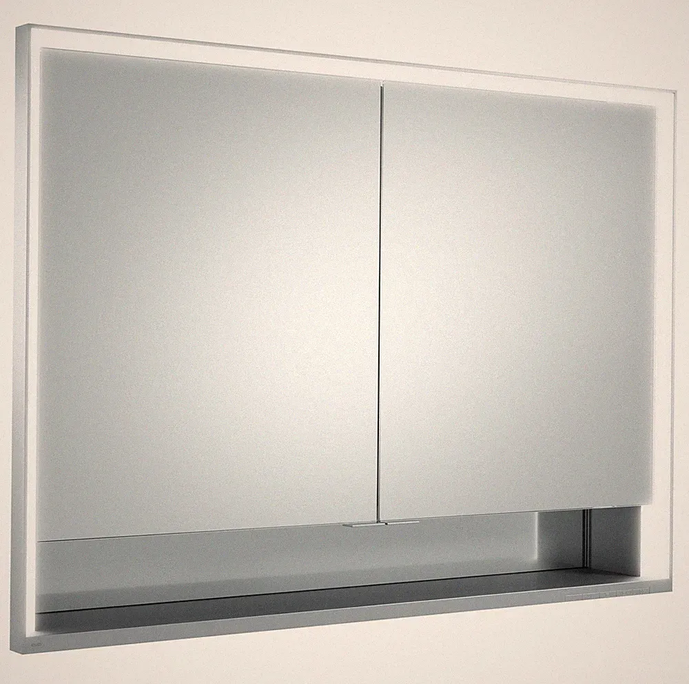 Keuco Royal Lumos Einbau-Spiegelschrank 2 Türen offene Ablage 1000 x 735 x...