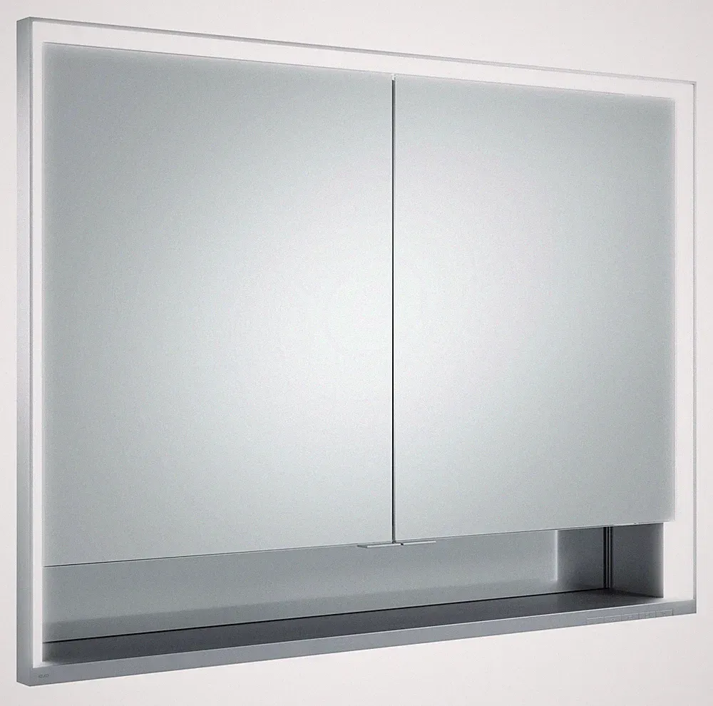 KEUCO Royal Lumos Spiegelschrank Wandeinbau 2-türig, kurze Tür, mit