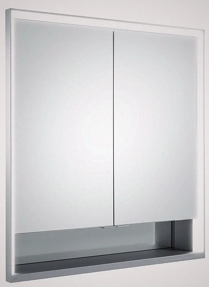 KEUCO Royal Lumos Spiegelschrank Wandeinbau 2-türig, kurze Tür, offenes