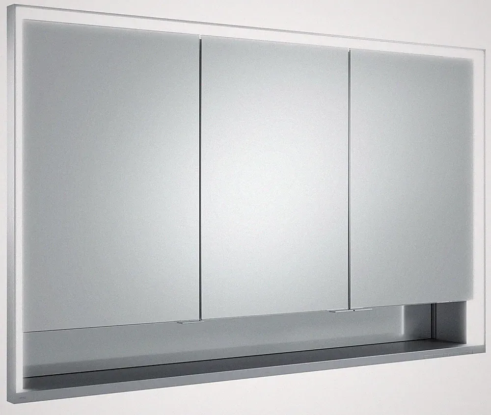 KEUCO Royal Lumos Spiegelschrank Wandeinbau 3-türig, kurze Tür, mit