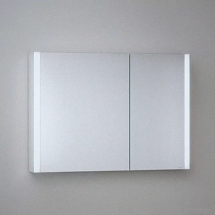 Keuco Royal Metis LED Aufputz-Spiegelschrank 100 x 71 cm, mit 2 Türen