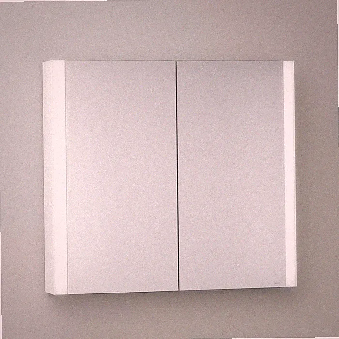 Keuco Royal Metis LED Aufputz-Spiegelschrank 80 x 71 cm mit 2 Türen