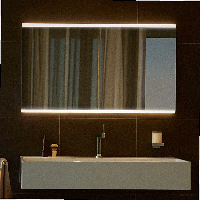 Keuco Royal P94 Aufputz-Spiegelschrank 2-türig 120 x 12 cm, mit LED-Beleuchtung
