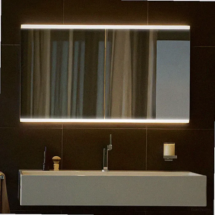 Keuco Royal P94 Aufputz-Spiegelschrank 2-türig 80 x 16 cm, mit LED-Beleuchtung