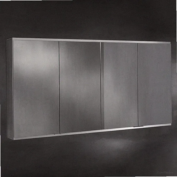 Keuco Royal P94 Aufputz-Spiegelschrank 4-türig 160 x 16 cm, mit LED-Beleuchtung