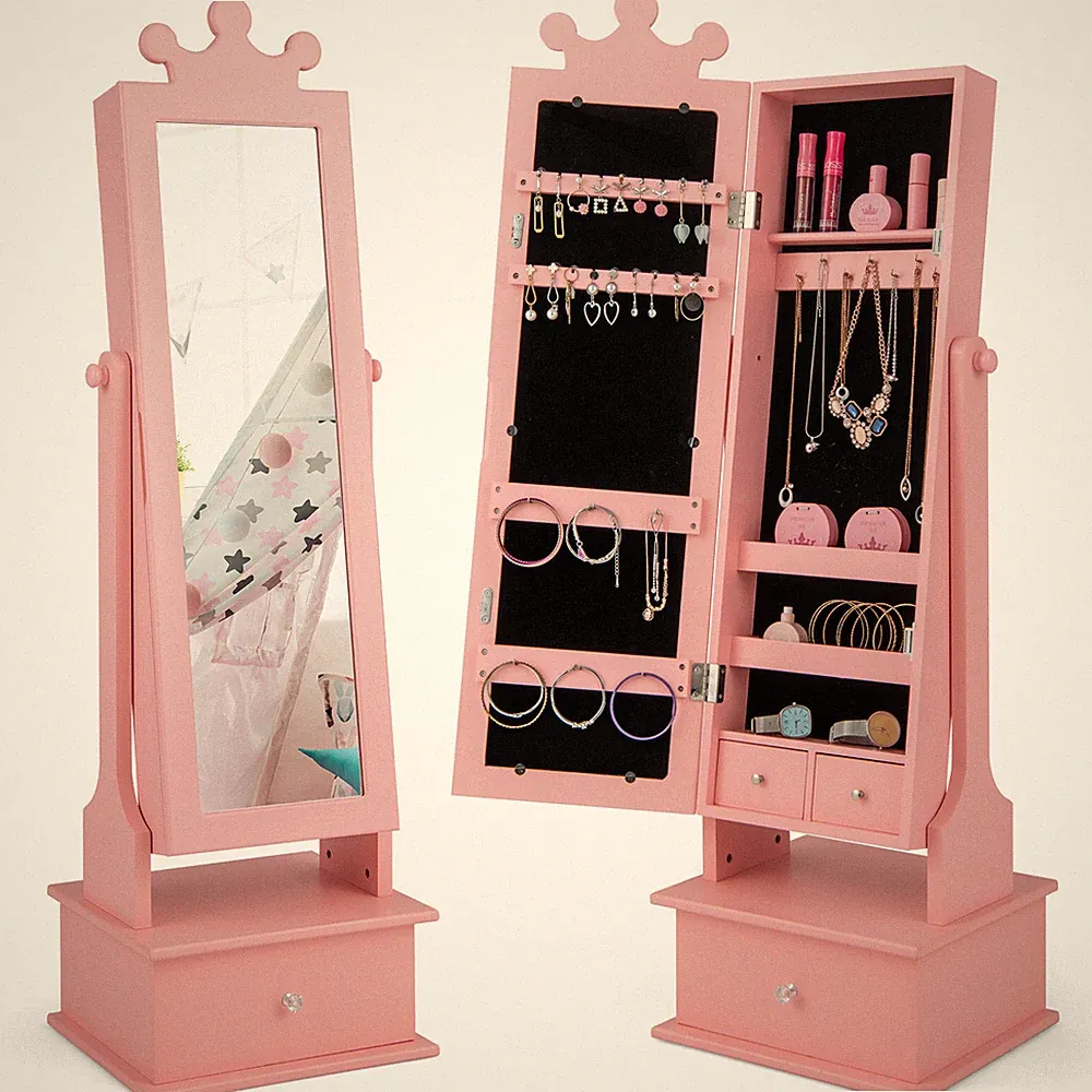 Kinder Spiegelschrank Schminkspiegel Schmuckschrank
