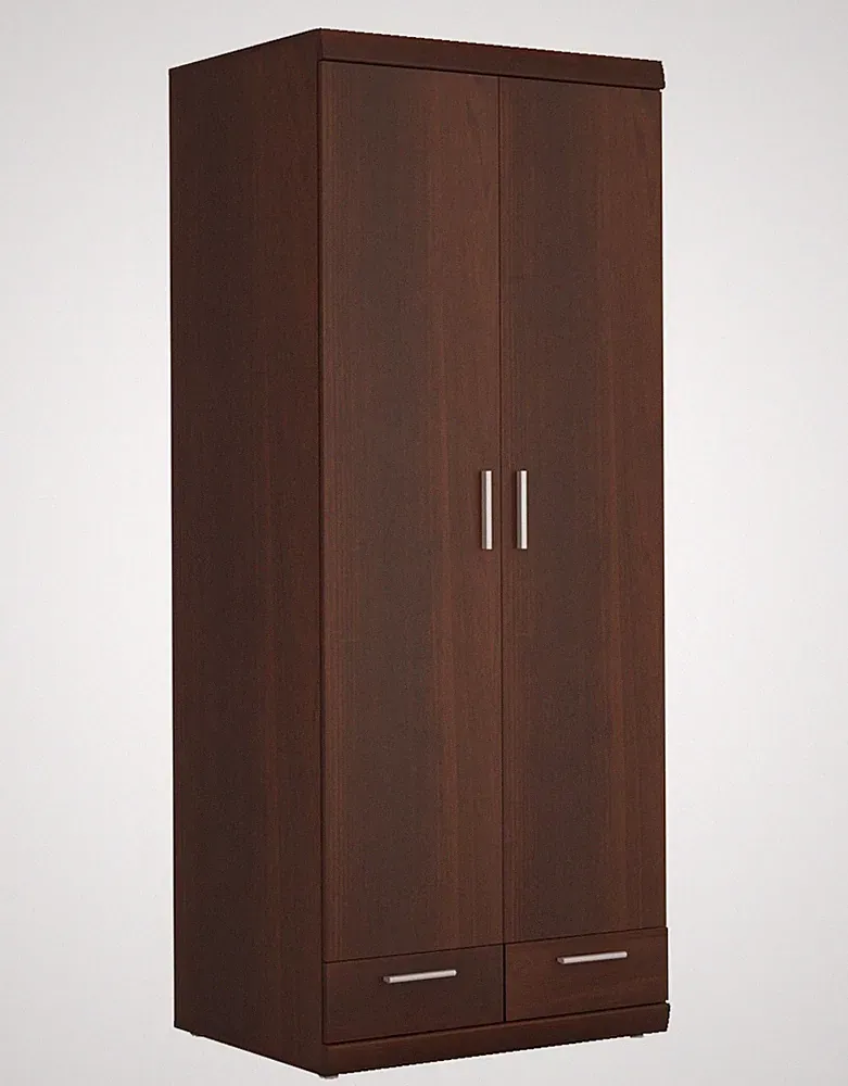 Kleiderschrank Imperial Schlafzimmerschrank 80x60,5x195cm 2-türig Nussbaum Imper