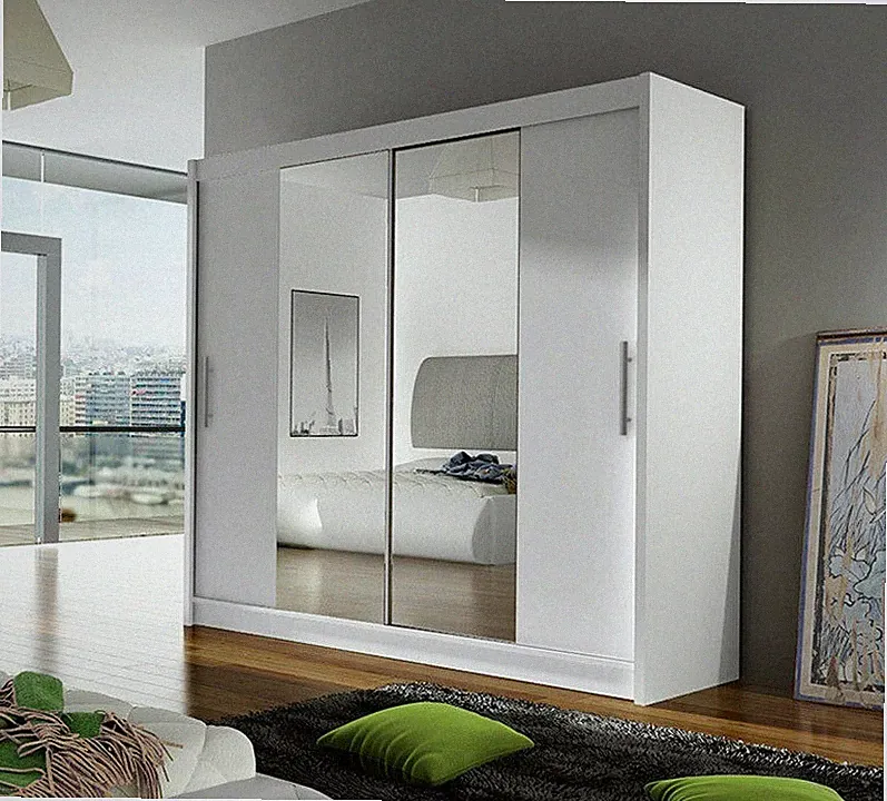 Kleiderschrank London II mit Spiegel Schiebetür Schrank 180 M24