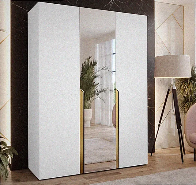 Kleiderschrank Ryxas II 150 cm mit 3 Türen, Mit Frontspiegel Kollektion
