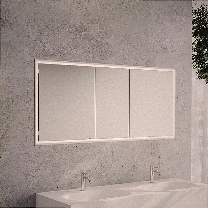 Kronenbach Cube 2.0 Spiegelschrank 160 cm, Unterputz, 3-türig